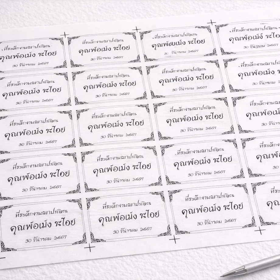 สติกเกอร์งานศพ