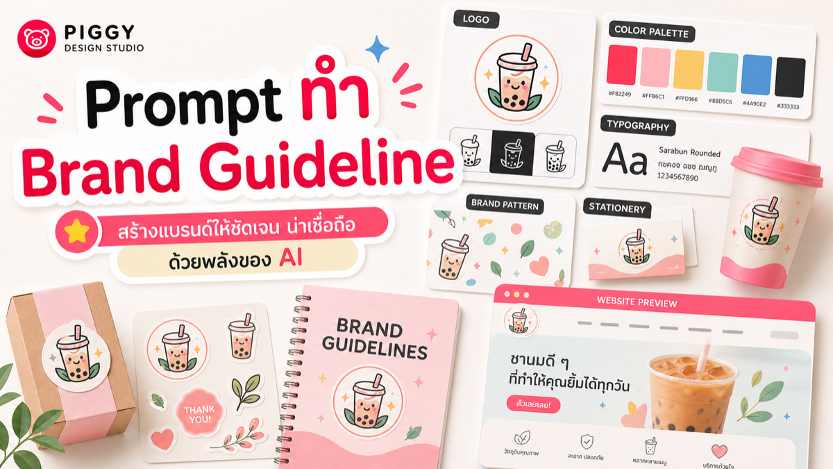 Prompt ทำ brand guideline สำหรับแบรนด์เล็ก
