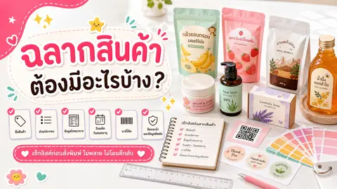 เช็กลิสต์ฉลากสินค้าสำหรับเตรียมไฟล์ก่อนสั่งพิมพ์