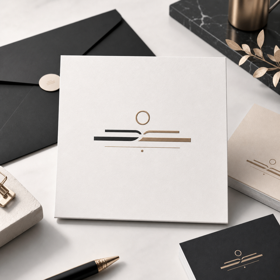 ตัวอย่างโลโก้มินิมอลแนว wordmark จาก prompt