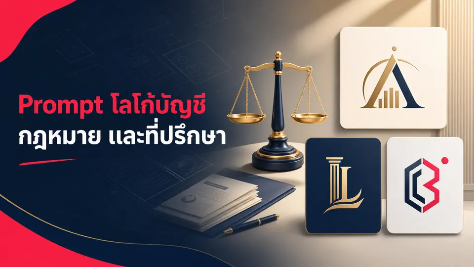 แนวคิดโลโก้สำนักงานบัญชี กฎหมาย และที่ปรึกษา พร้อมกริดเอกสาร monogram และสัญลักษณ์องค์กร