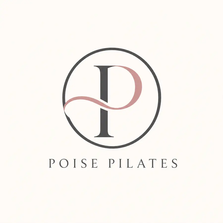 ตัวอย่างโลโก้สมมติพิลาทิส POISE PILATES