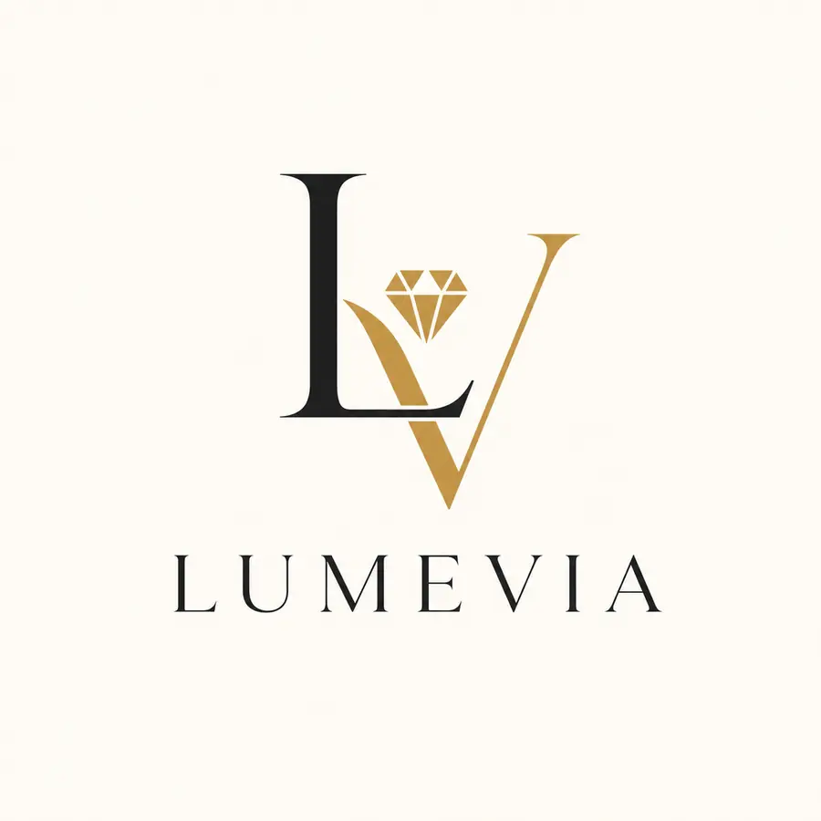 ตัวอย่างโลโก้สมมติจิวเวลรี่ LUMEVIA
