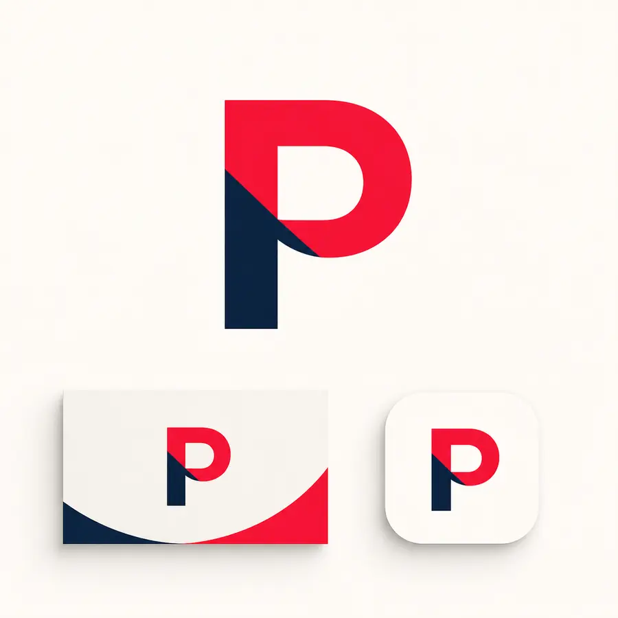 ตัวอย่างโลโก้ monogram ตัวอักษรเดียวสไตล์มินิมอลจาก prompt