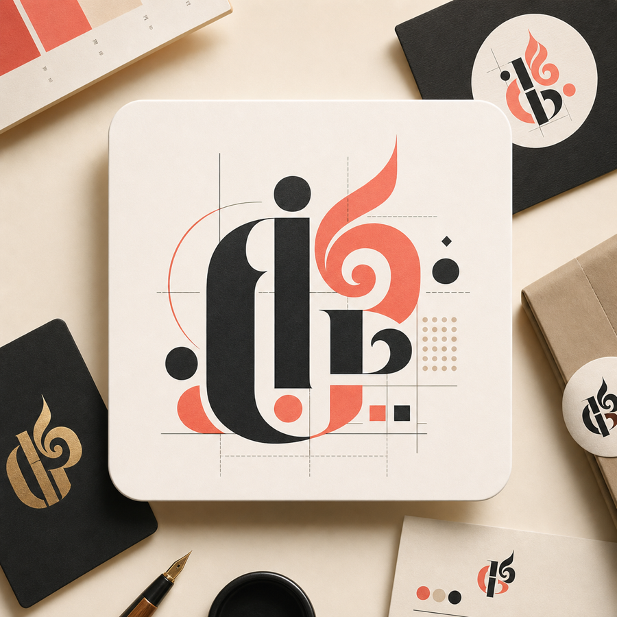 ตัวอย่าง direction โลโก้ภาษาไทยแนว modern typography