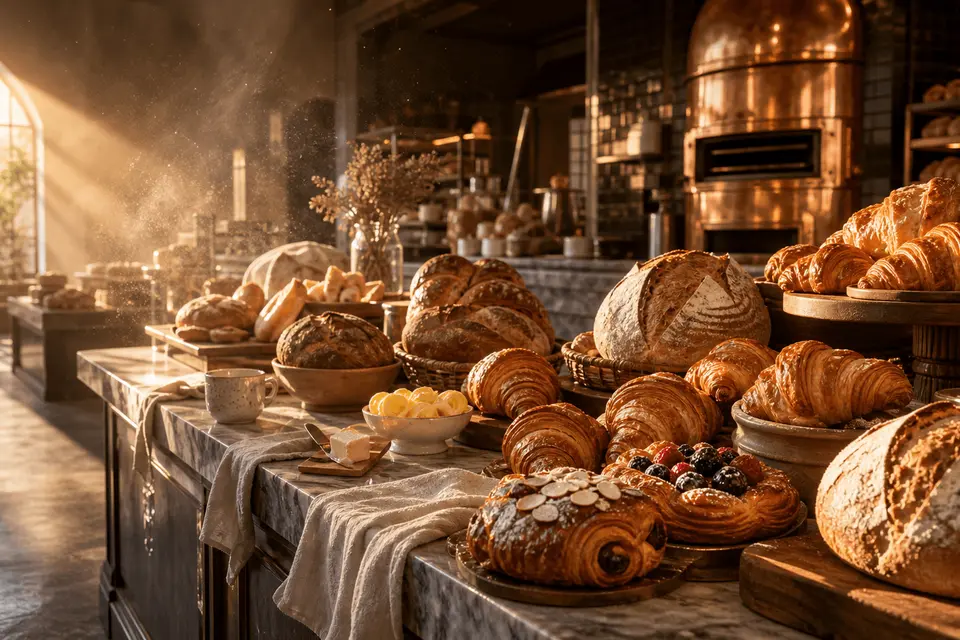 ตัวอย่างเว็บ Bloom Bakehouse